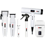 WMARK 6-IN-1 Pro Barber Hair Cut Kit Clipper Trimmer Shaver Dryer Grooming System
