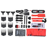 WMark Vector Motor Barber Kit Clipper Trimmer Shaver Charge Station Red NG-X1