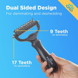 Equinox Int Complete Pet Grooming Kit Silver 7pc Kit + Deshedding Brush Dog Cat