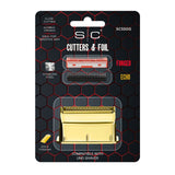StyleCraft UNO Shaver Gold Titanium Replacement Foil Head Crunchy Cutters SC550G