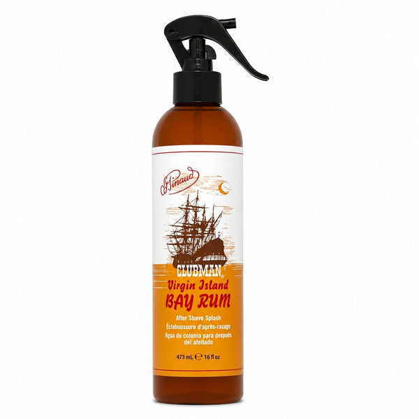Pinaud Clubman Virgin Island Bay Rum After Shave Splash 16 fl oz Barber Grooming