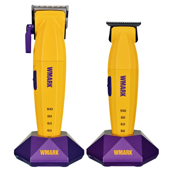 WMark Specter Pro Cordless High Speed Barber Kit Clipper Trimmer Lakers NG-8636