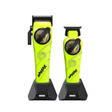 WMark Pro 5-in-1 Barber Kit Hair Clipper Trimmer Shaver Air Duster Mister Green