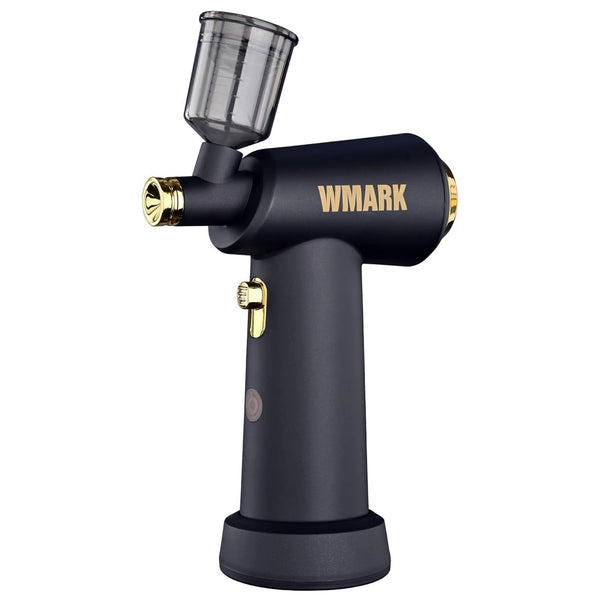 WMARK Professional Handheld Wireless Airbrush Black Barber Stylist Hair Design