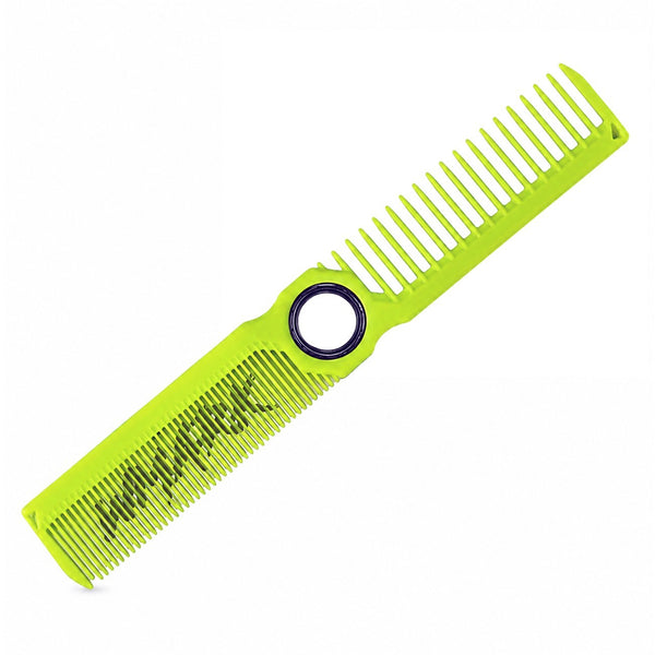 WMark Dual Purpose Rotating Barber Hair Comb Stylist Ergonomic Brush W-64 Green