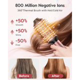 Brightup Air Styler 3030 5-in-1 Hair Dryer Brush Curler Straightener Salon Set