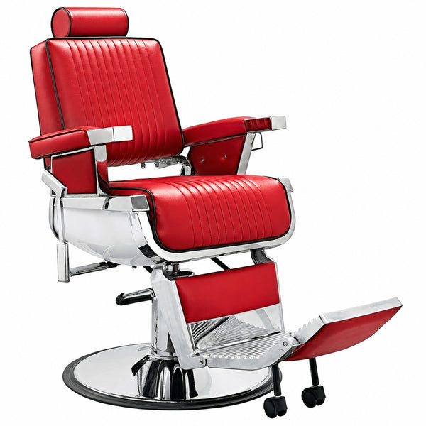 Professional High Quality Hydraulic Reclining Premium Barber Chair Red CW22