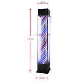 Common Wealth Modern Square Rotating LED Barber Pole Barbershop Haircut Sign