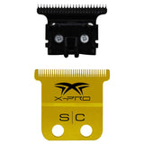 StyleCraft Fixed X-PRO Gold Titanium Replacement Trimmer Blade Black Diamond DLC