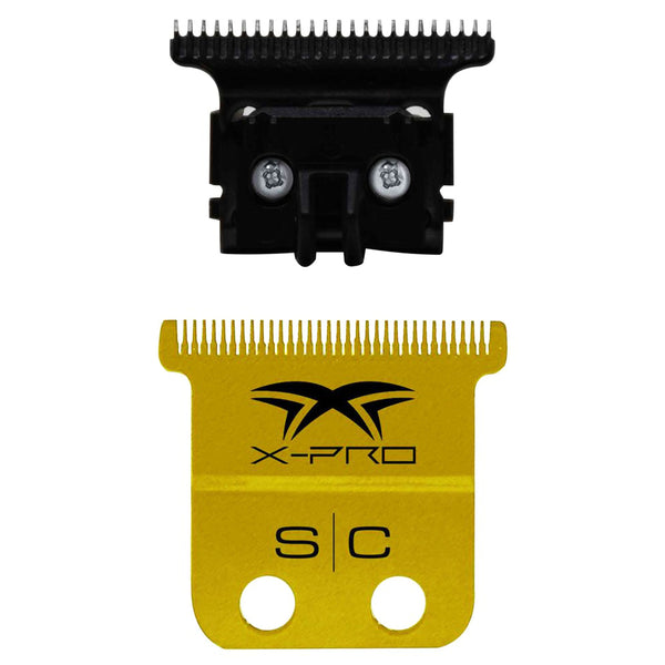 StyleCraft Fixed X-PRO Gold Titanium Replacement Trimmer Blade Black Diamond DLC