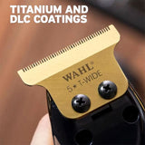 Wahl 5-Star T-Wide Trimmer Replacement Bladeset Gold Plated DLC 2215-700