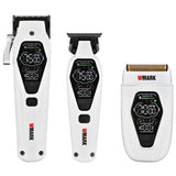 WMark Pro Cordless Li High Speed Barber Kit Hair Clipper Trimmer Shaver White