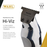 Wahl Pro Hi-Viz Cordless Trimmer DLC-Coated Wide T-Blade Adaptive Speed Control 3023699