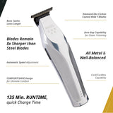 Wahl Pro Hi-Viz Cordless Trimmer DLC-Coated Wide T-Blade Adaptive Speed Control 3023699
