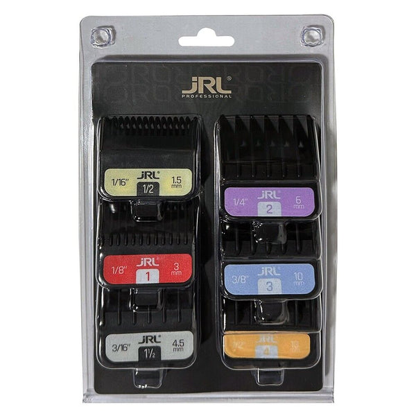 JRL Professional Double Magnetic Clipper Guards 6-Pack Barber Guides Attachments