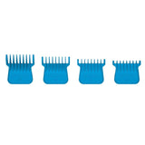 Gamma+ Wide Trimmer Blade Set of 4 Single Magnet Blue Guards GPWMTG