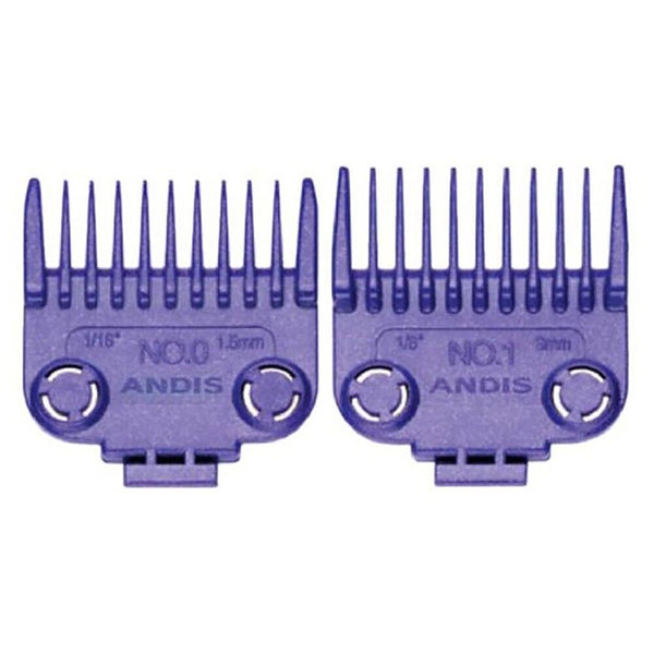 Andis Dual Magnet Comb Set #0 #1 MLC ML Master Clipper 561002 Barber Attachments