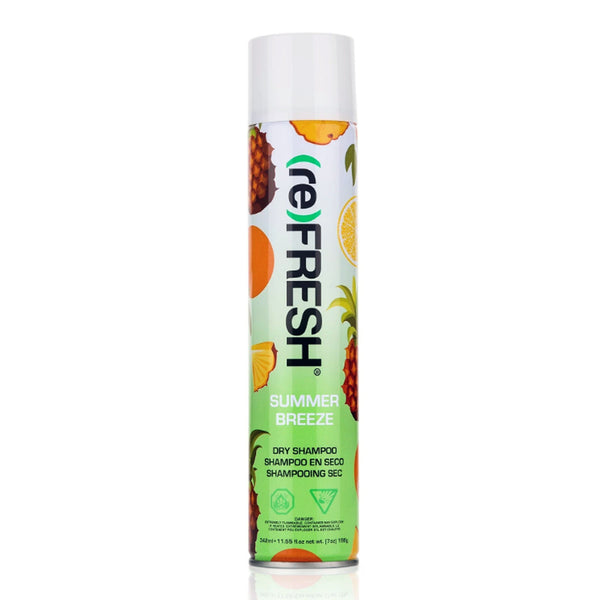 reFRESH Summer Breeze Dry Shampoo Spray Benzene Free Instant Waterless Wash