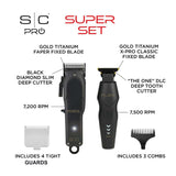 StyleCraft Super Set Rebel Hair Clipper & Flex Trimmer Combo W/ Case SC326B