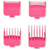StyleCraft Tight Guards Set of 4 Double Magnetic Clipper Blade Attachments Pink