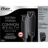 Oster Professional Common Wealth Edition Fast Feed Clipper + T-Finisher Trimmer Combo Kit