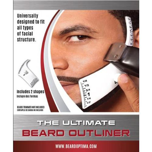Beardoptima Beard Outliner Perfect Beard Shaper Facial Hair Tool Lineup Template