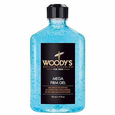 Woody's Mega Firm Hair Styling Gel for Men 12oz
