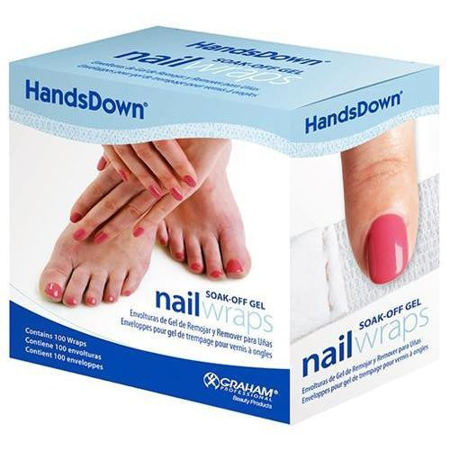 Graham HandsDown Soak-off Gel Nail Wraps 100 Count