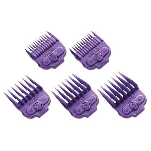 Andis 5 Piece Nano-Silver Magnetic Comb Set Hair Clipper Attachments 66345