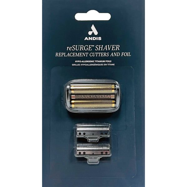 Andis reSURGE Shaver Gold Titanium Replacement Foil Assembly and Cutters 17330