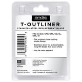 Andis T-Outliner Trimmer Stainless Steel Replacement Blade 04565 GTO GTX GO