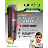 Andis Professional UltraEdge AGC Super 2-Speed Detachable Blade Pet Dog Clipper 23280