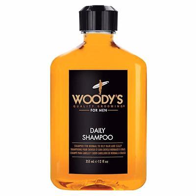 Woody's Daily Shampoo for Men 12oz Normal to Oily Hair and Scalp