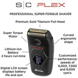Stylecraft Pro Flex Electric Foil Shaver Super Torque Motor Gold Titanium Head
