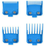 Gamma+ Tight Guards Set of 4 Double Magnetic Clipper Blade Attachments Blue