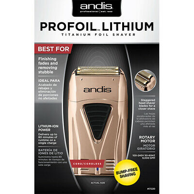 Andis Copper Profoil Lithium Titanium Foil Shaver 17220 TS-2
